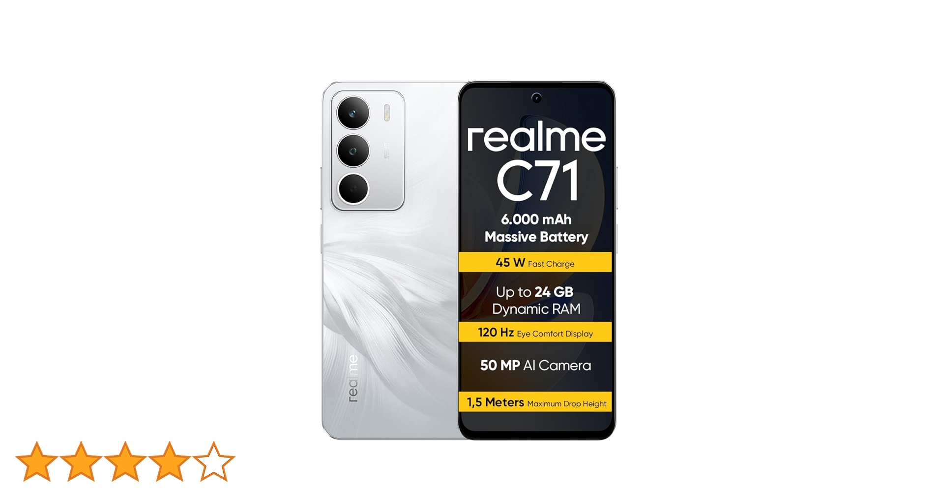 スマートフォン本体 realme c71 8GB 256GB Realme C71 8GB/256GB 6.7´´ Green | Techinn